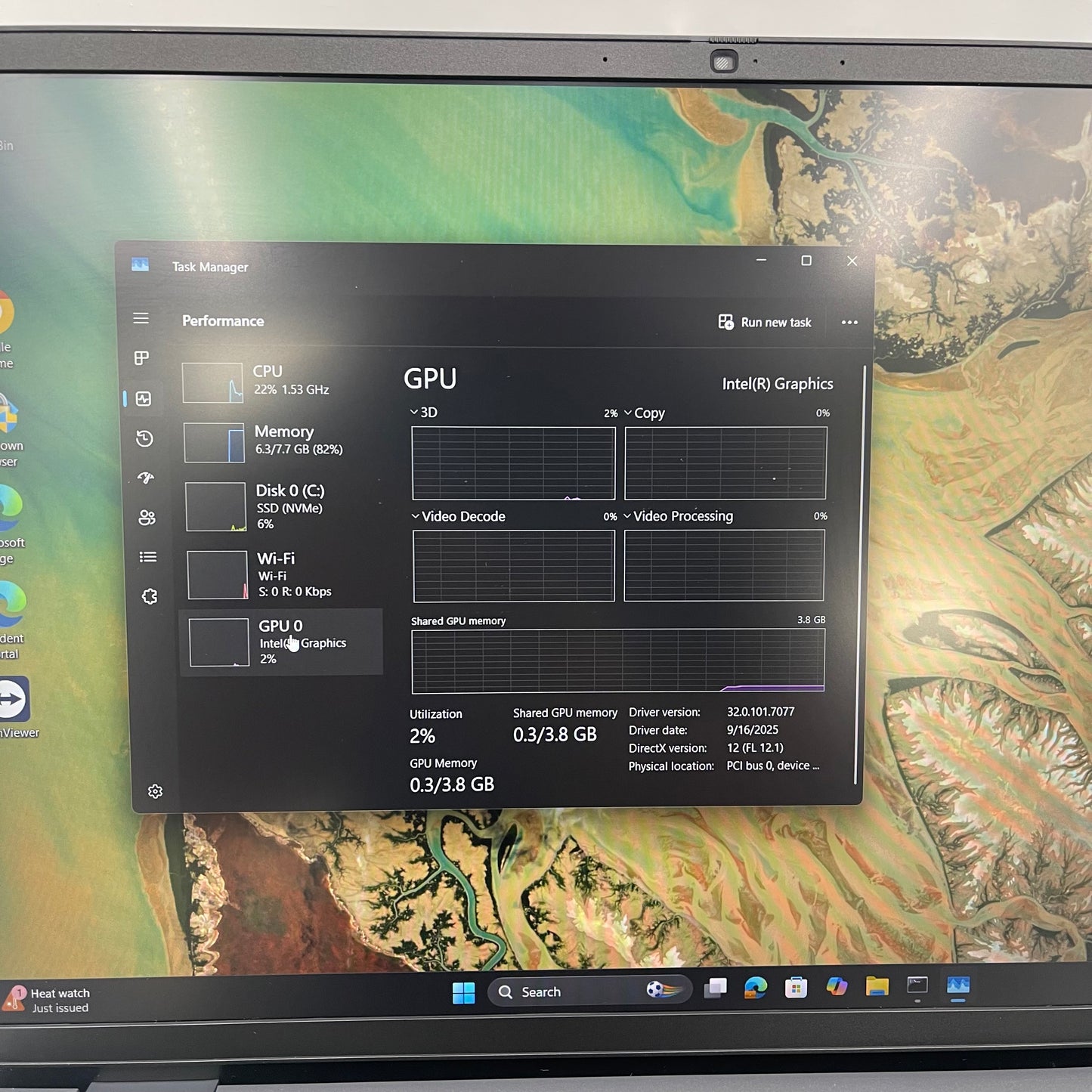 Dell Pro 16 PC16250 16" Core 3 100U 1.2GHz 8GB RAM 256GB SSD