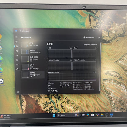 Dell Pro 16 PC16250 16" Core 3 100U 1.2GHz 8GB RAM 256GB SSD