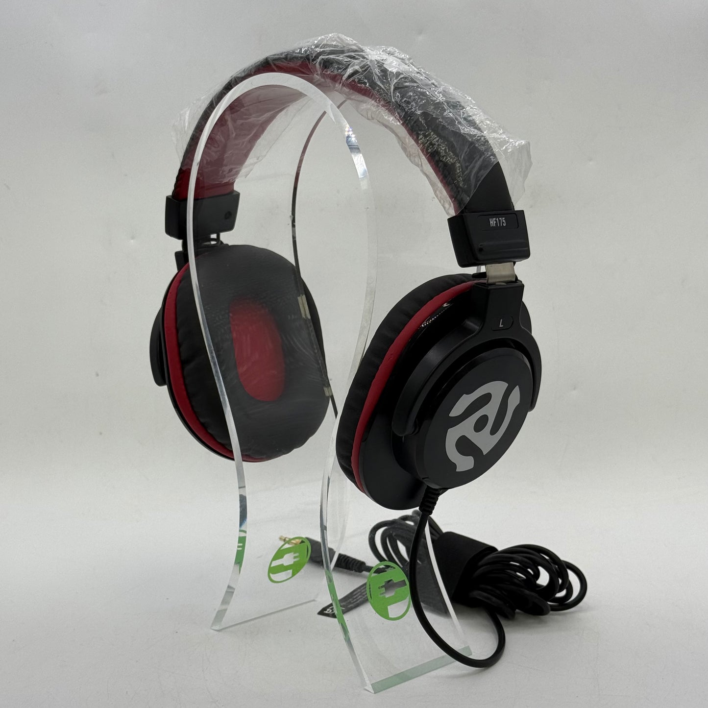 Numark Over-Ear Wired Professional DJ/Studio Monitor Headphone Black/Red HF175