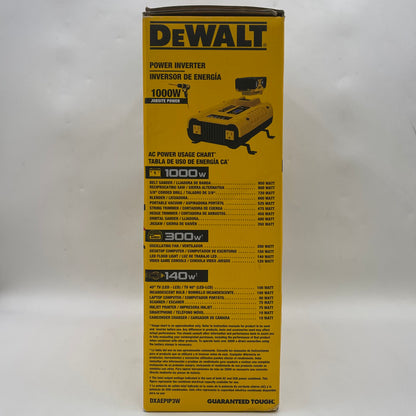 New DeWalt DXAEPIP3W 1000W Power Inverter 3 Ways