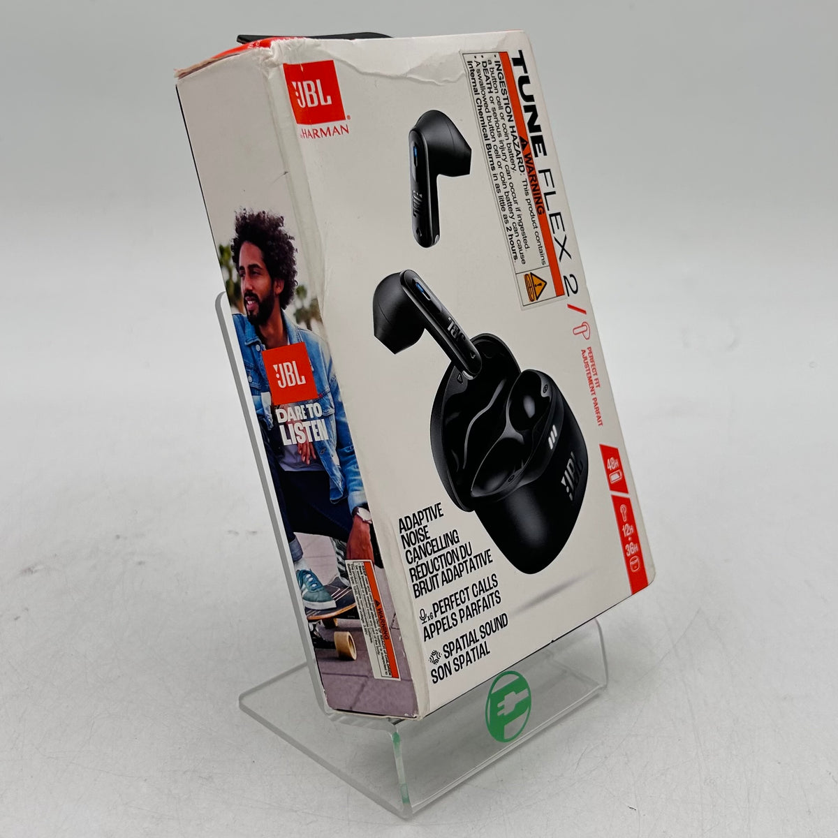 New JBL Tune Flex 2 Noise Cancelling Wireless Earbuds Black JBLTFLEX2BLKAM