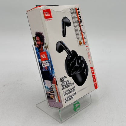 New JBL Tune Flex 2 Noise Cancelling Wireless Earbuds Black JBLTFLEX2BLKAM