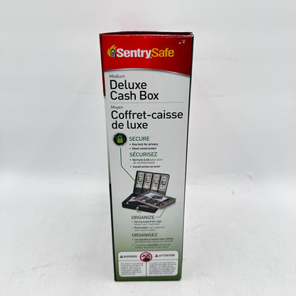 New Sentry Safe Medium Deluxe Cash Box Safebox DCB-1
