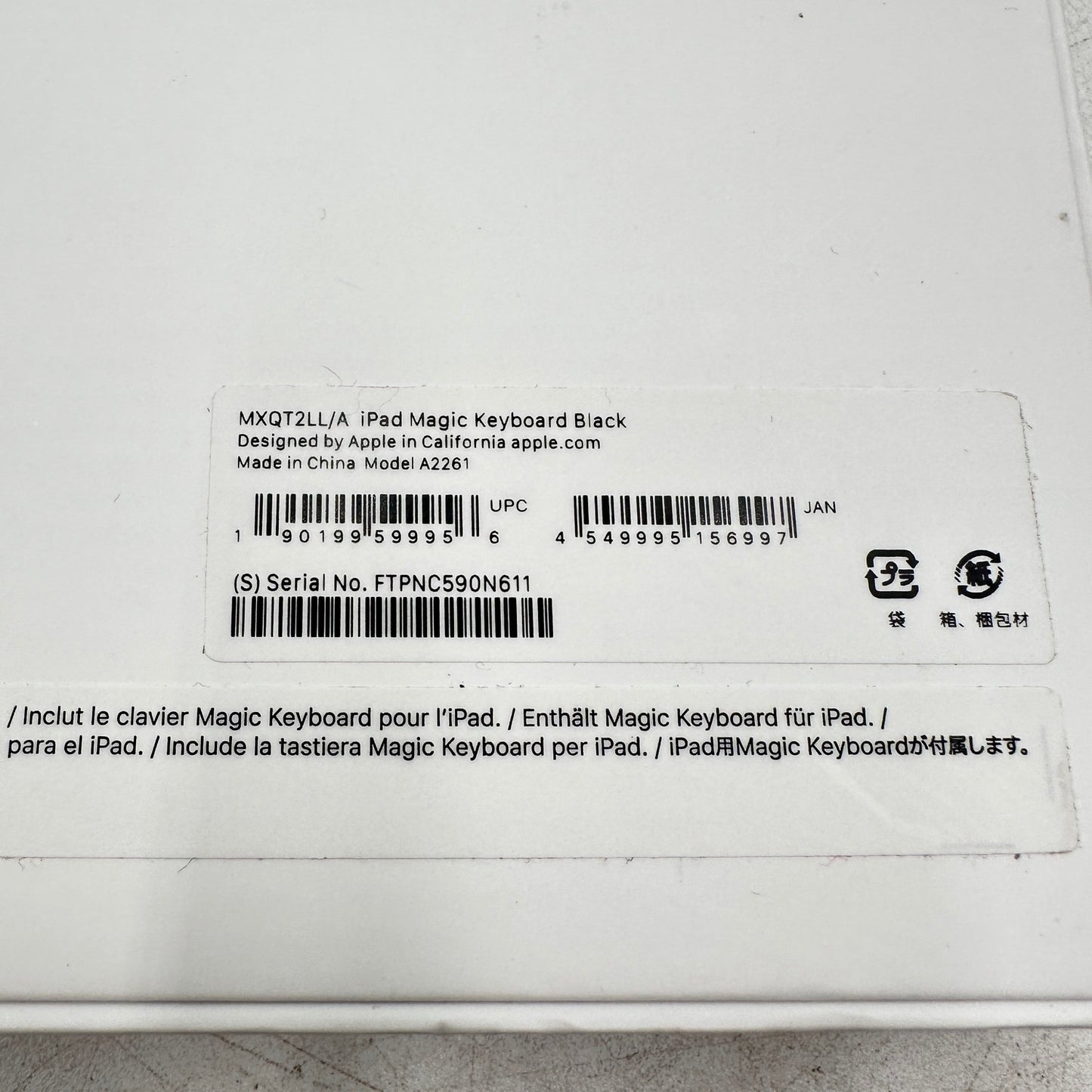 Apple Magic Keyboard for iPad 11" Keyboard Folio Case Black A2261
