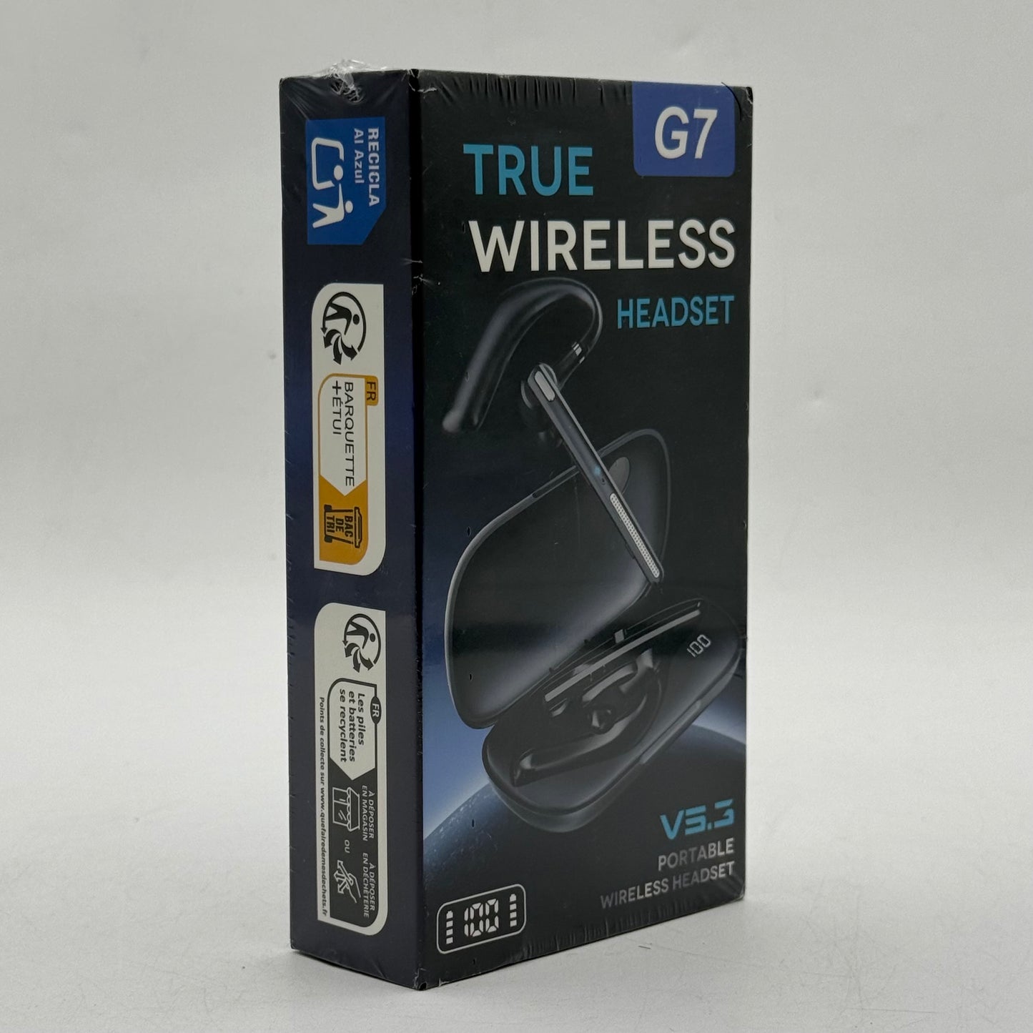 New G7 V5.3 Portable Bluetooth Wireless Headset Black
