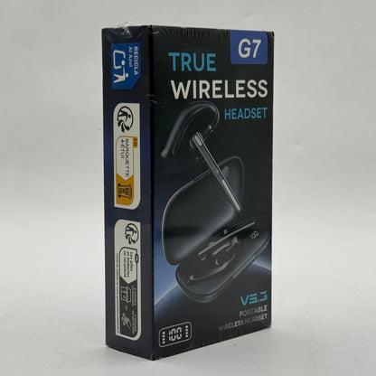 New G7 V5.3 Portable Bluetooth Wireless Headset Black
