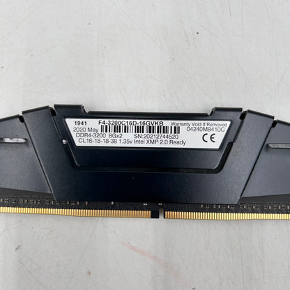 G.Skill Ripjaws V 16GB (2x8GB) RAM DDR4 3200MHz F4-3200C16D-16GVKB