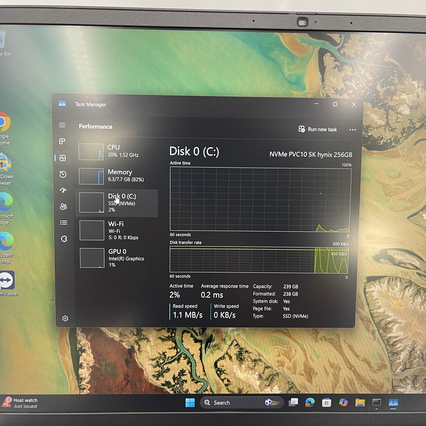 Dell Pro 16 PC16250 16" Core 3 100U 1.2GHz 8GB RAM 256GB SSD