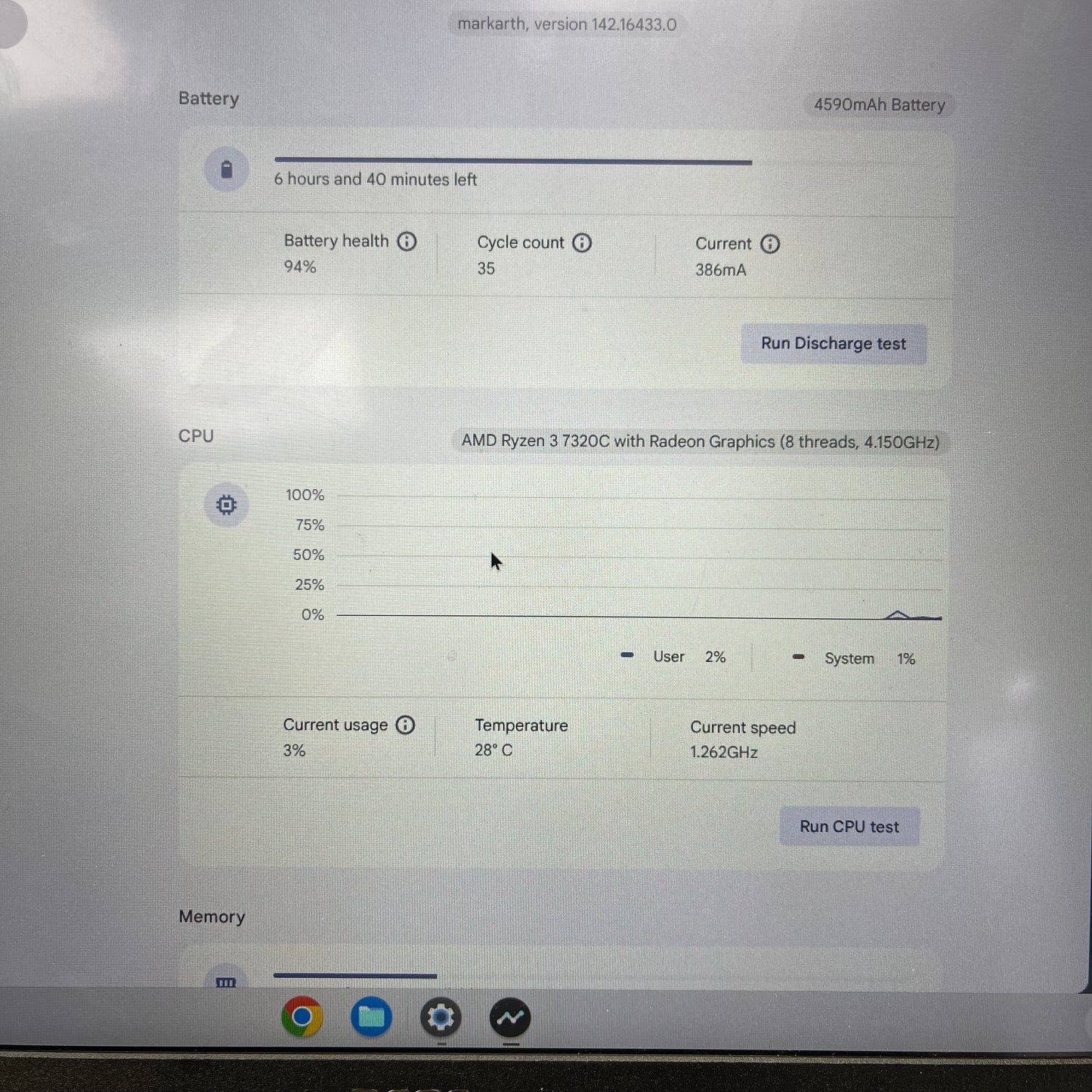Acer Chromebook Plus 514 N23C9 14" Ryzen 3 7320C 2.4GHz 8GB RAM 128GB NVMe