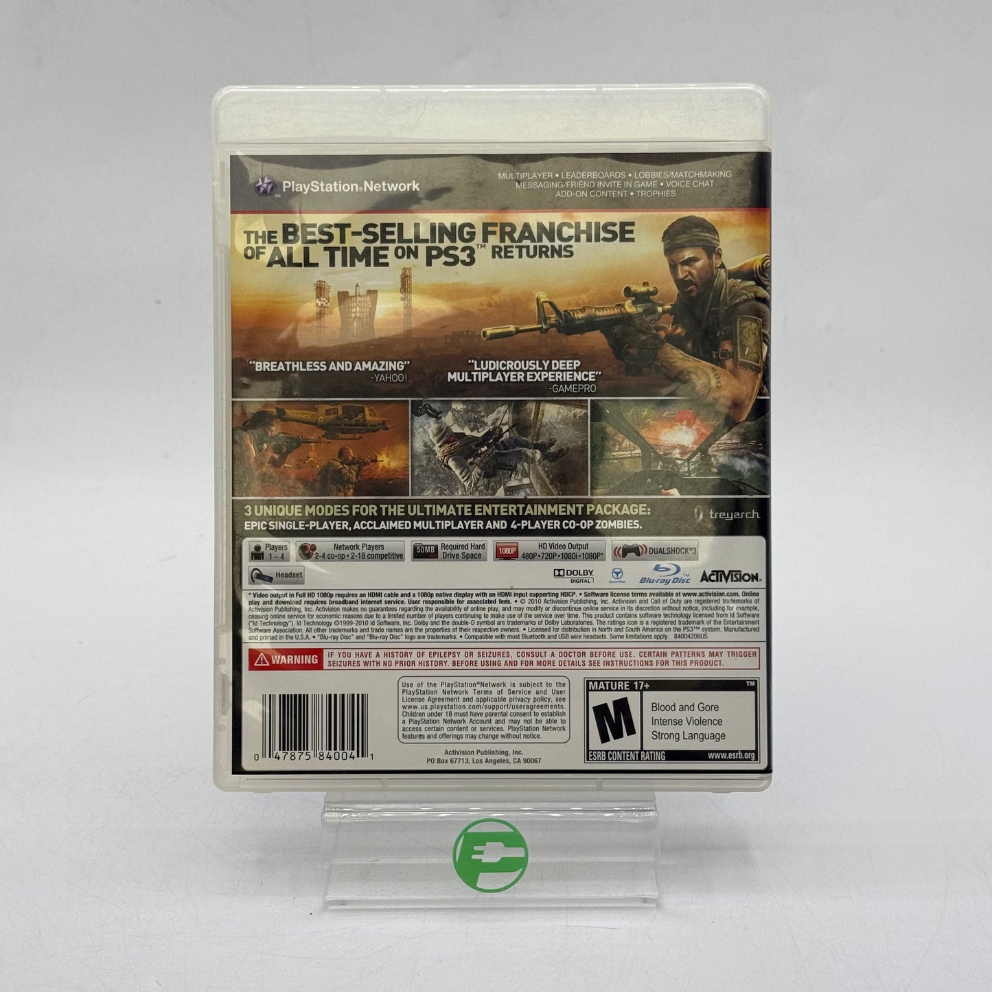Call Of Duty: Black OPS (Sony PlayStation 3 PS3, 2010)