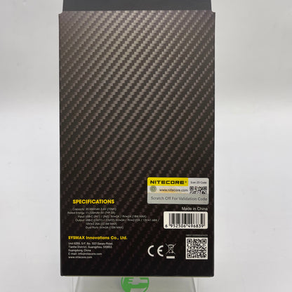 New Nitecore Ultra Lightweight Carbon Fiber Power Bank 20000mAh NB20000 GEN 3