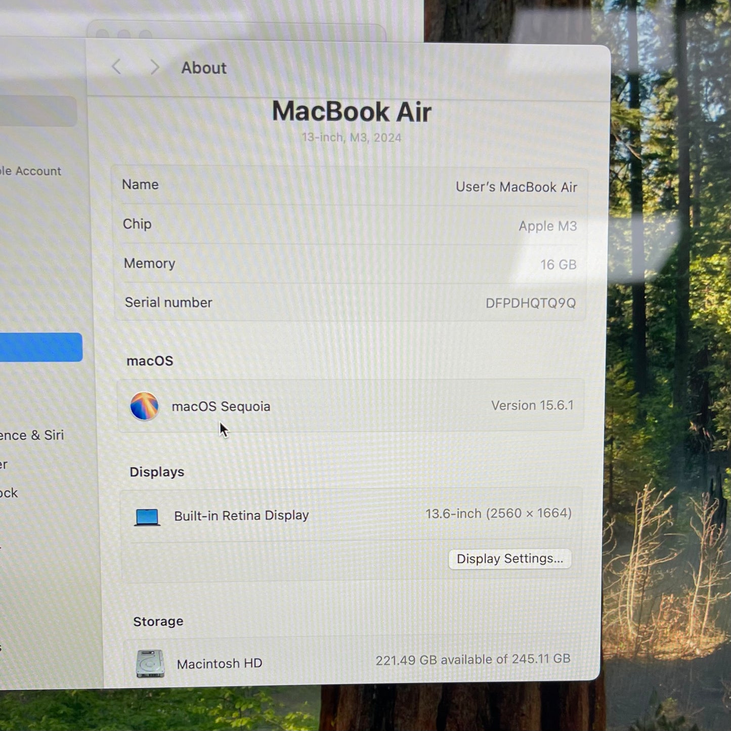 2024 Apple MacBook Air 13.6" M3 8C GPU 16GB RAM 256GB SSD A3113