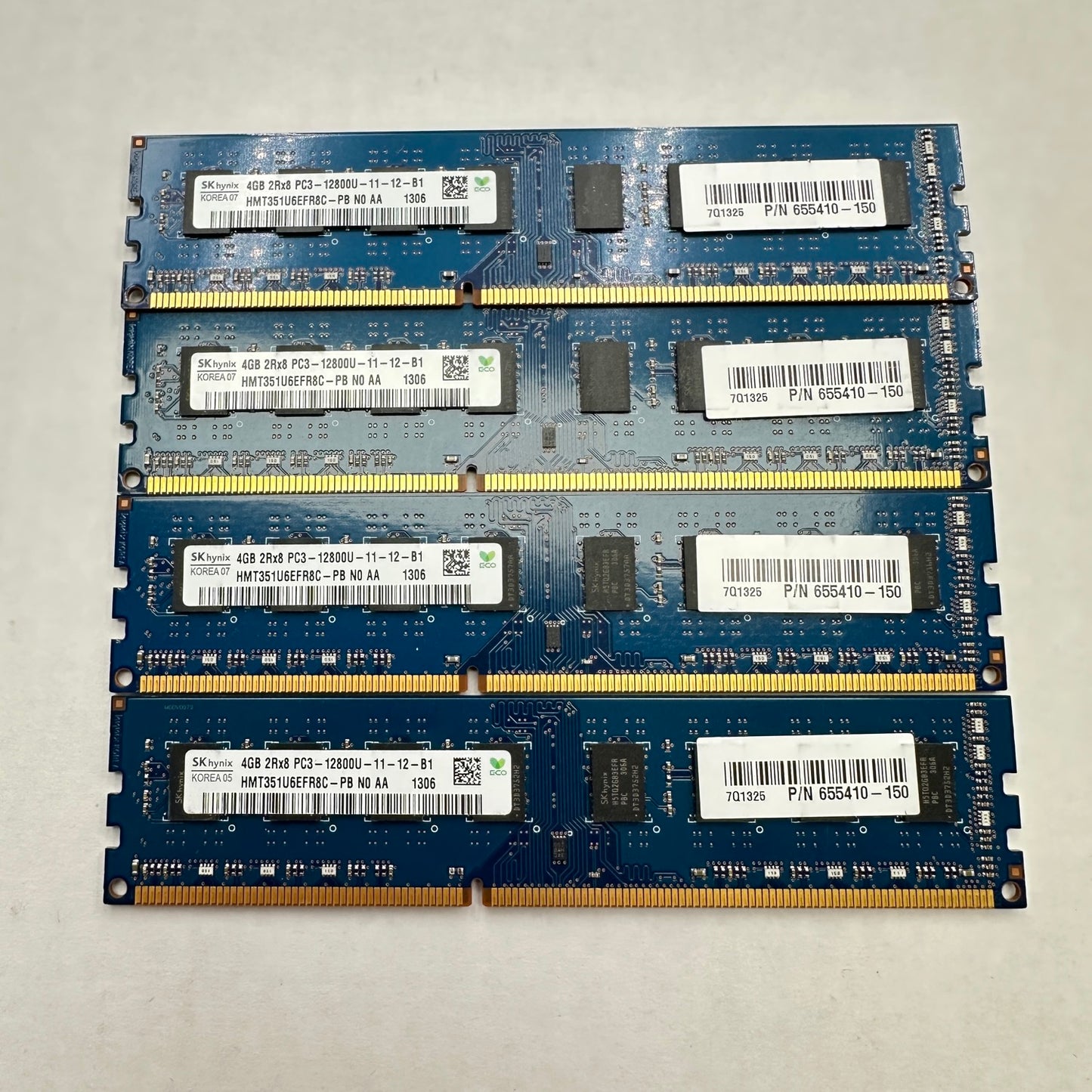 SK Hynix 16GB (4×4GB) RAM DDR3 SDRAM PC3-12800U 11-12-B1 HMT351U6EFR8C