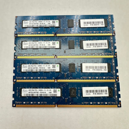SK Hynix 16GB (4×4GB) RAM DDR3 SDRAM PC3-12800U 11-12-B1 HMT351U6EFR8C