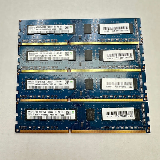 SK Hynix 16GB (4×4GB) RAM DDR3 SDRAM PC3-12800U 11-12-B1 HMT351U6EFR8C