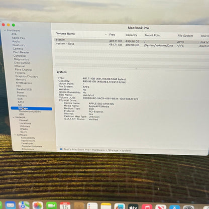 2019 Apple MacBook Pro 16" i7-9750H 2.6GHz 16GB RAM 512GB SSD 5300M A2141