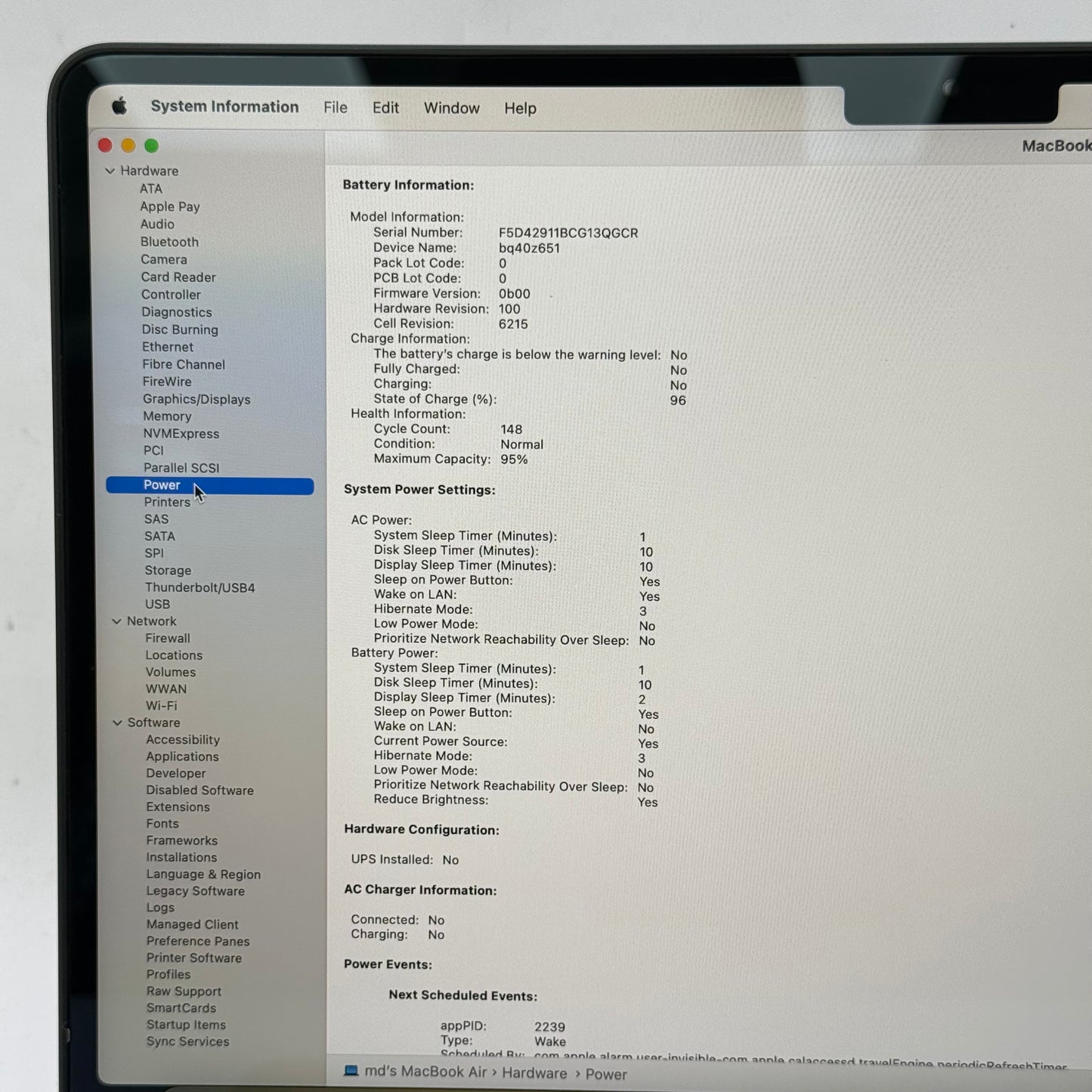 2022 Apple MacBook Air 13.6" M2 8C GPU 3.5GHz 8GB RAM 256GB SSD A2681