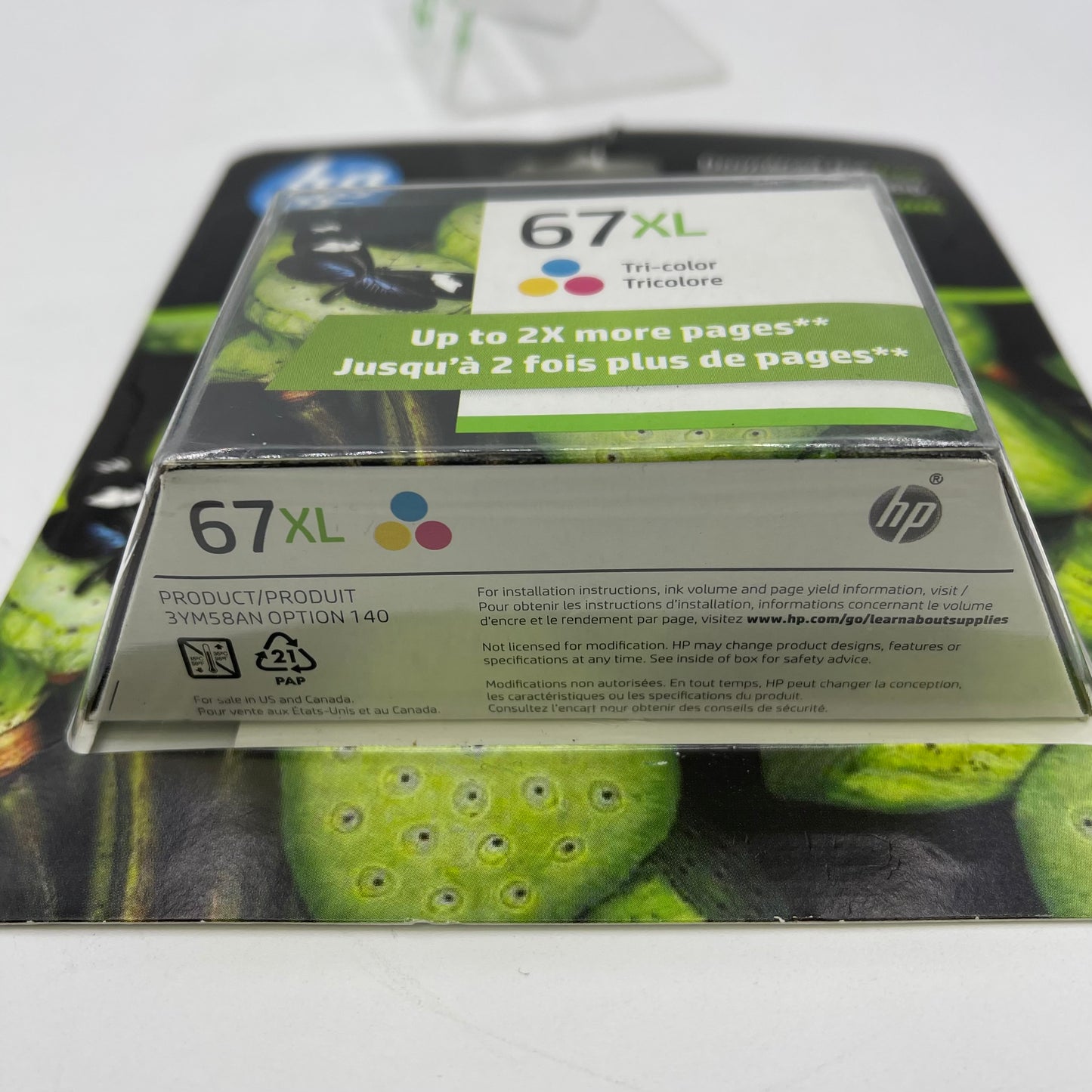 New hp 67XL 3YM58AN Tri-color Ink Cartridge