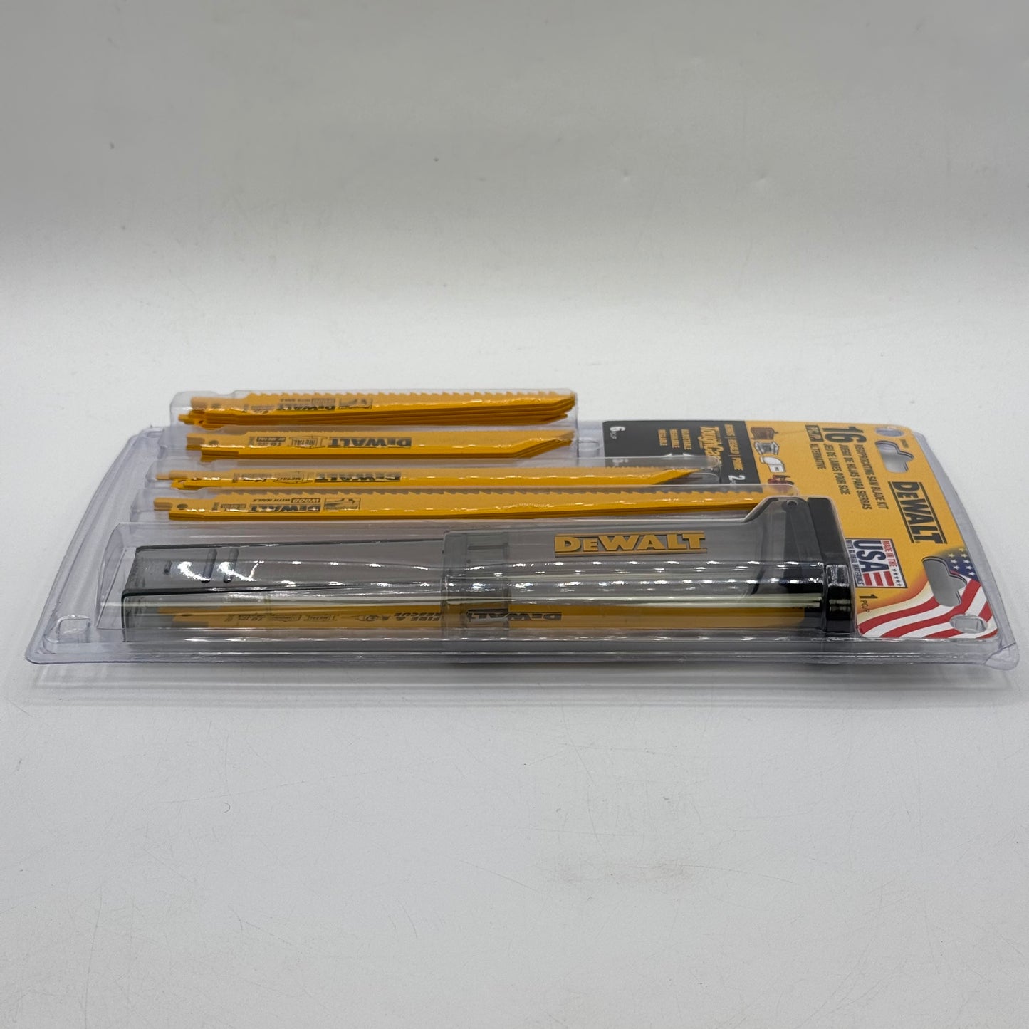 New DeWalt DW4899 16-Piece Reciprocating Saw Blade Kit With Case