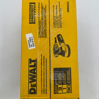 New Dewalt DWE6423 120V 5" Variable Speed Random Orbital Sander
