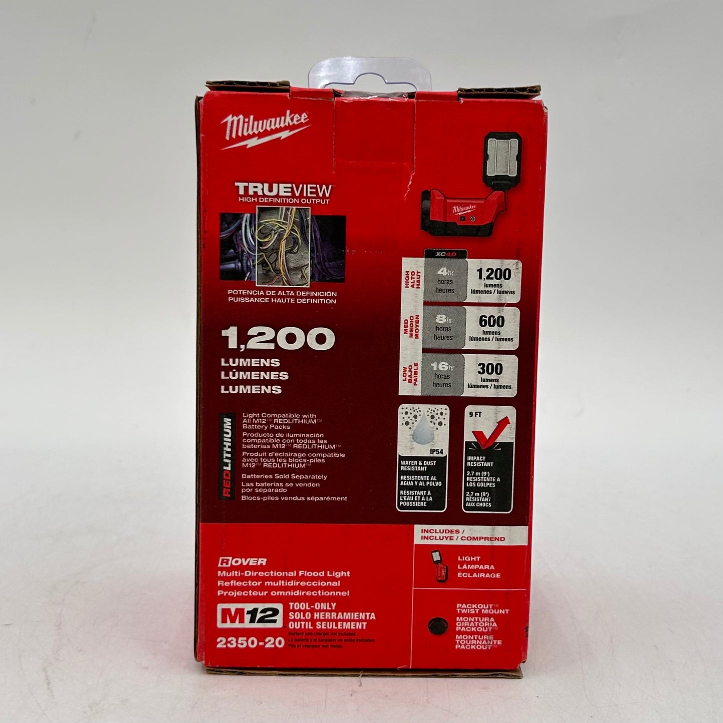 New Milwaukee 2350-20 M12 12V Multi-Directional Flood Light