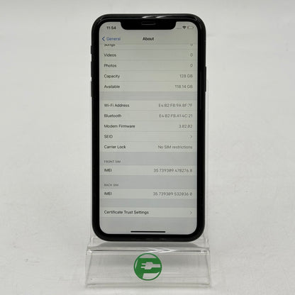 Broken Unlocked Apple iPhone XR 128GB MT192ZA/A Cracked Screen