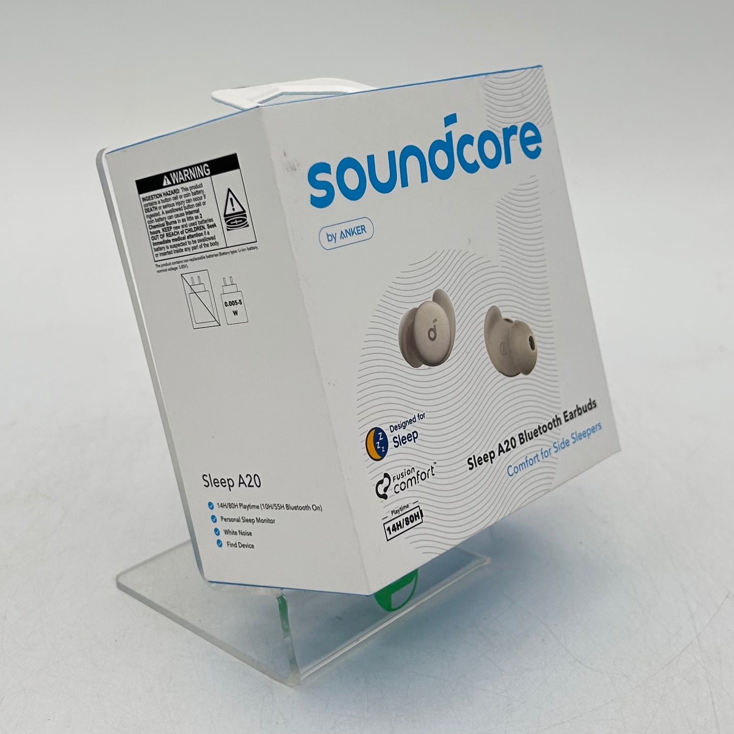 New Soundcore by Anker Sleep A20 In-Ear Wireless Ear Piece White A6611