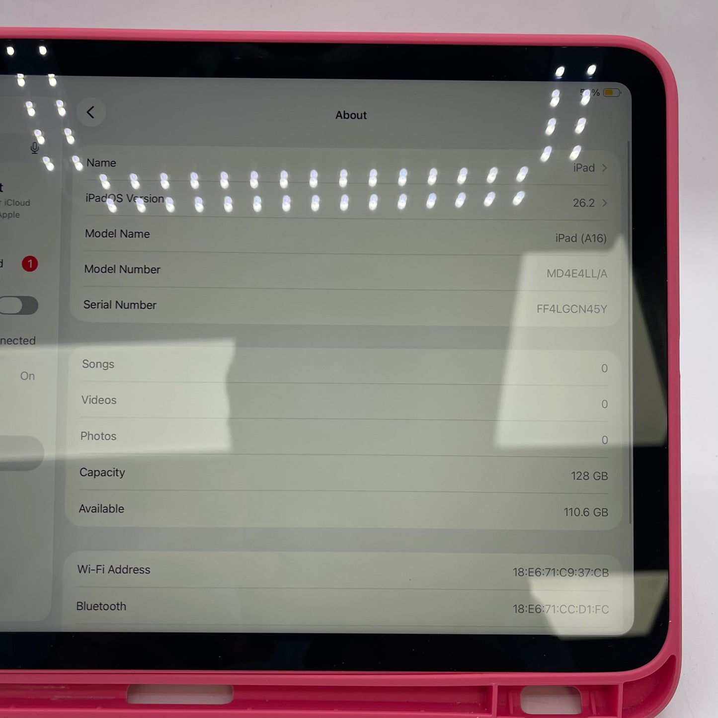 WiFi Only Apple iPad 11" (A16) 128GB Pink MD4E4LL/A