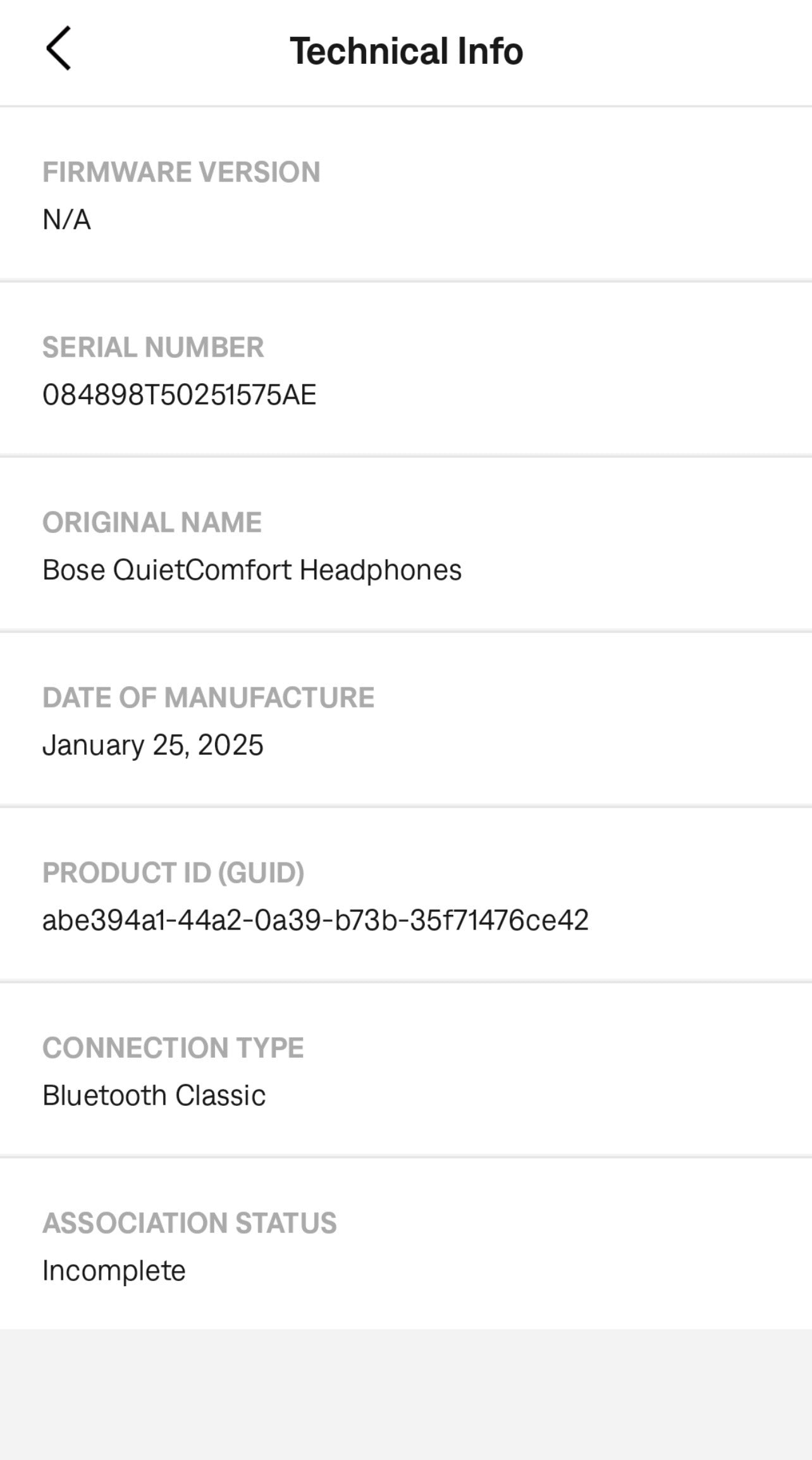 Bose QuietComfort Over-Ear Bluetooth Headphones White Smoke 884367-0200 (2023)