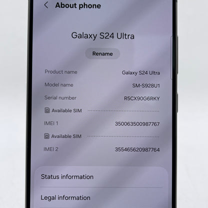 Factory Unlocked Samsung Galaxy S24 Ultra 12GB RAM 1TB SM-S928U1 Black