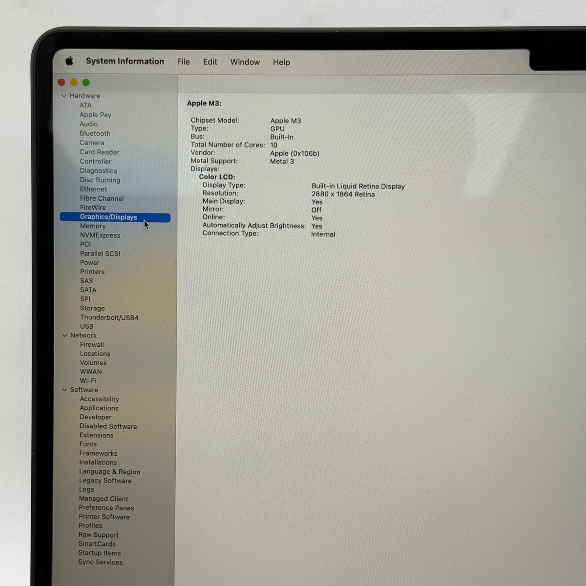 2024 Apple MacBook Air 15" M3 8C GPU 4.0GHz 8GB RAM 256GB SSD A3114