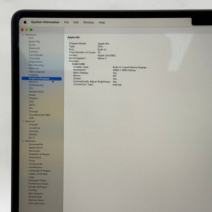 2024 Apple MacBook Air 15" M3 8C GPU 4.0GHz 8GB RAM 256GB SSD A3114