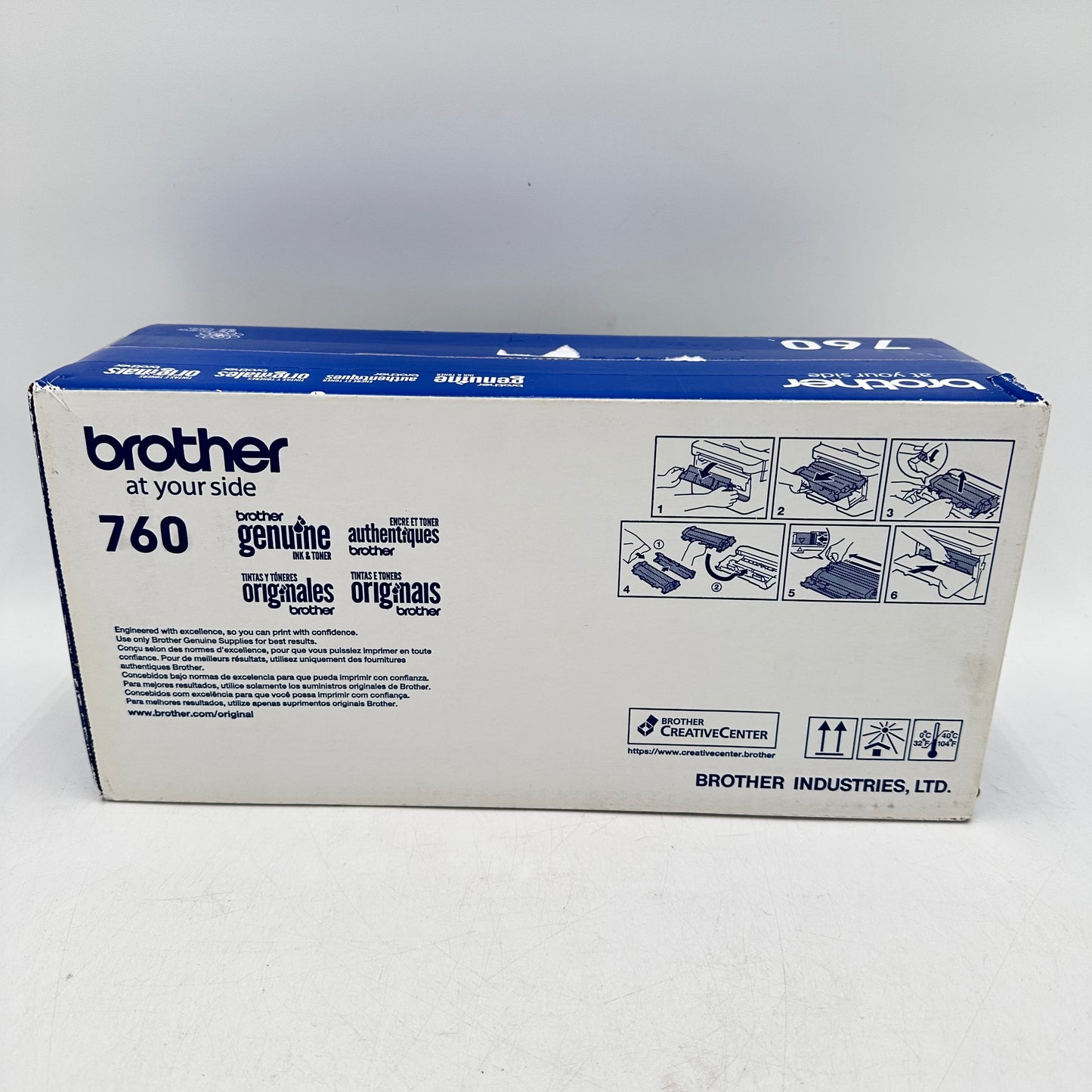 New Brother TN760 Black High Yield Toner Cartridge D01VC1001