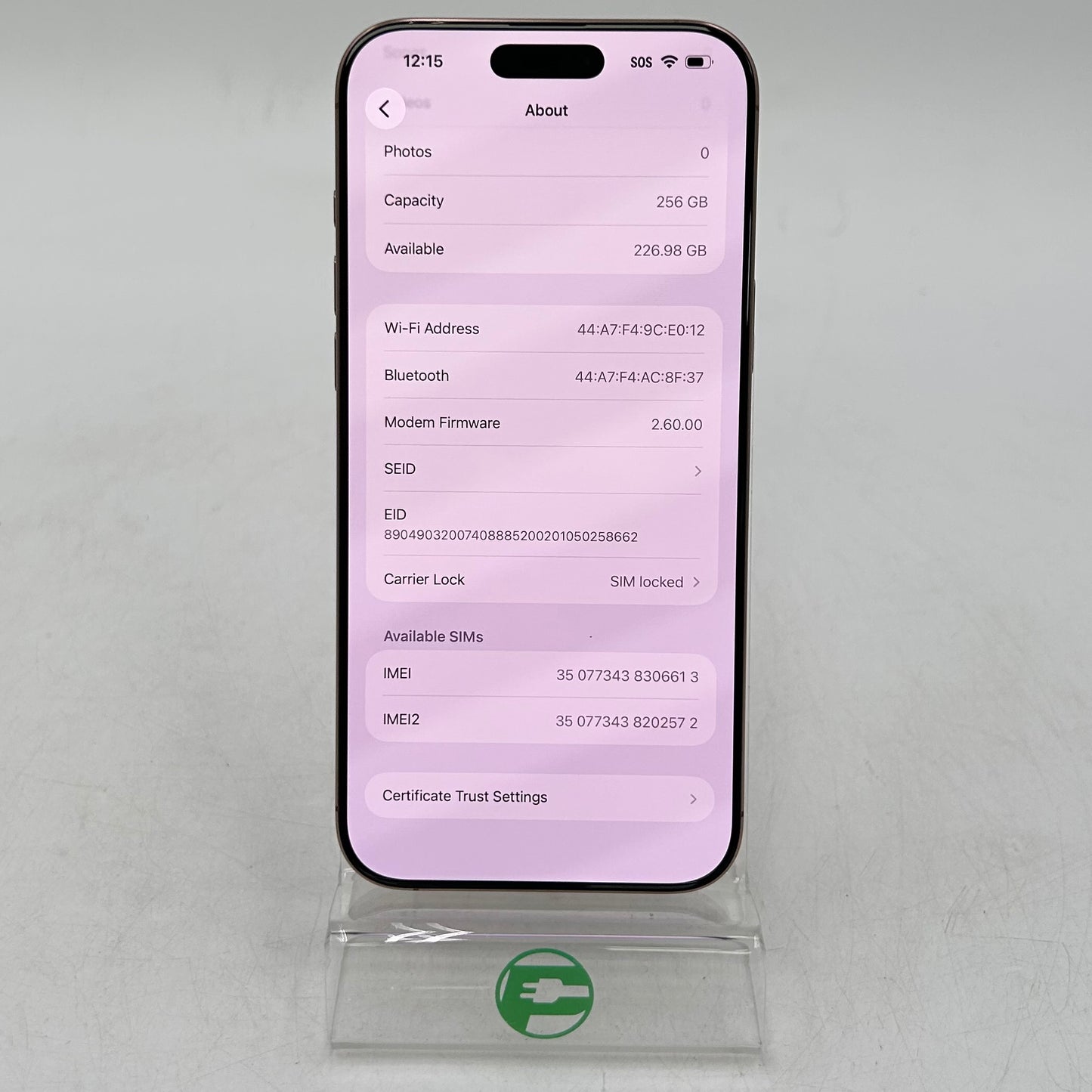 T-Mobile Apple iPhone 16 Pro Max 256GB White MD0E4LL/A