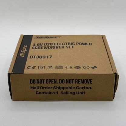 New Hi-Spec DT30317 3.6V USB Electric Power Screwdriver Set