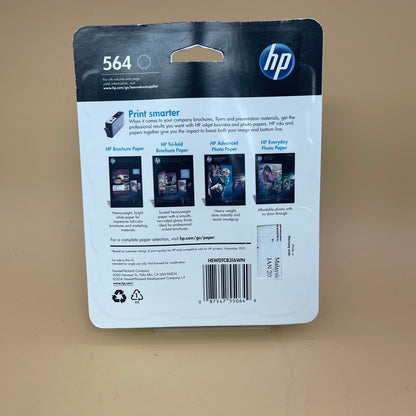 New HP 564 Black Noir Ink Cartridge HEWDTCB316WN