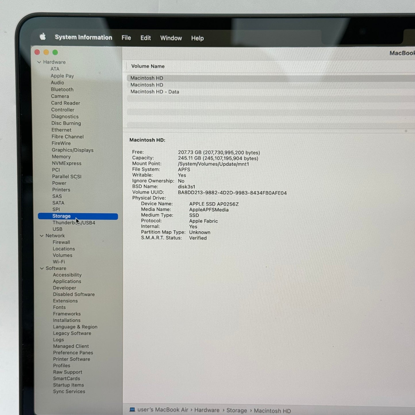 2025 Apple MacBook Air 13" M4 8C GPU 4.5GHz 16GB RAM 256GB SSD A3240