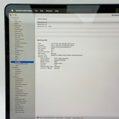 2025 Apple MacBook Air 13" M4 8C GPU 4.5GHz 16GB RAM 256GB SSD A3240