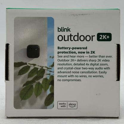 New Blink Outdoor 2K+ Home Security Camera Black BCM00900U