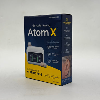 New Audien ATOM X Rechargeable OTC Hearing Aids