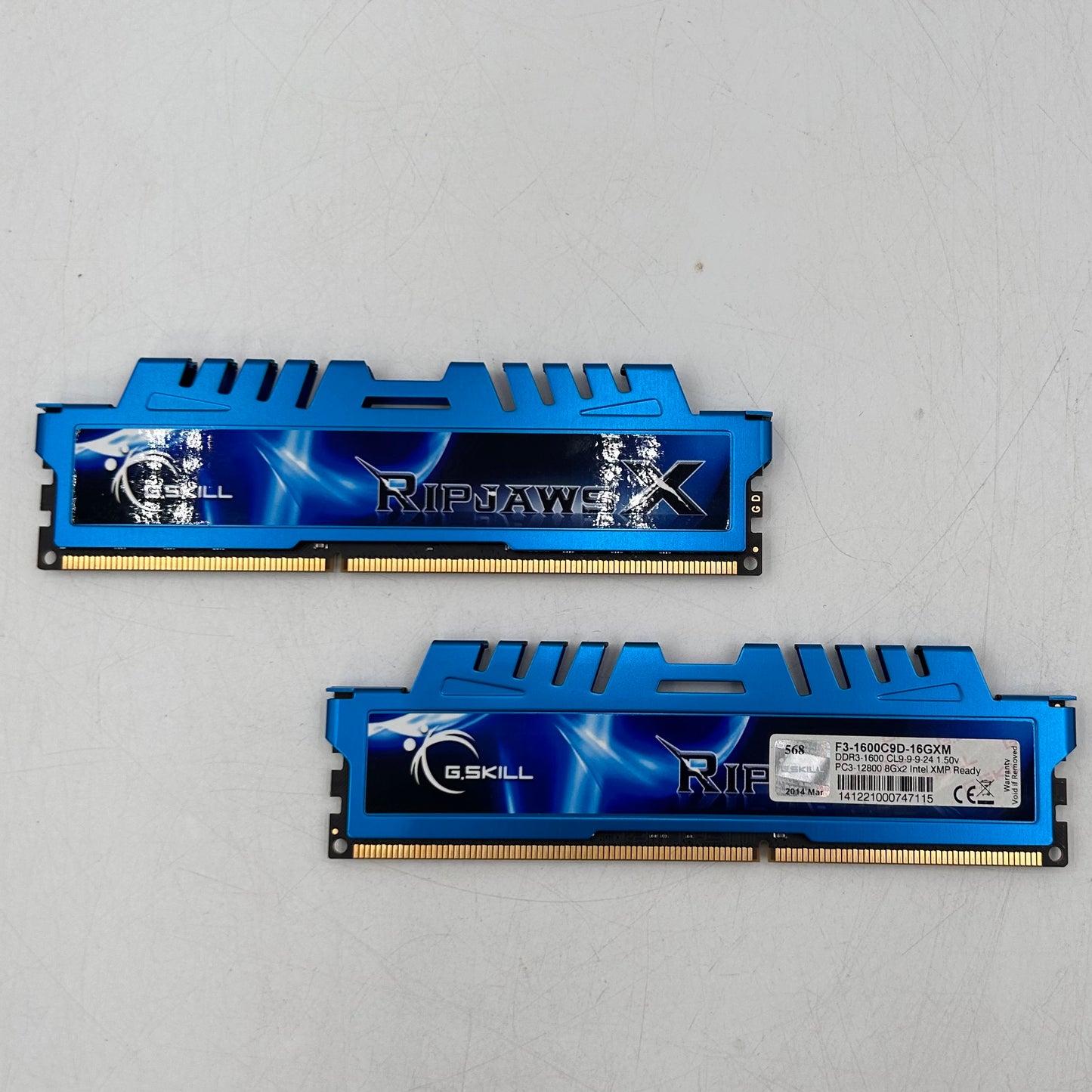 G.Skill RIPJAWS X 16GB (2x8GB) RAM DDR3 1600MHz F3-1600C9D-16GXM