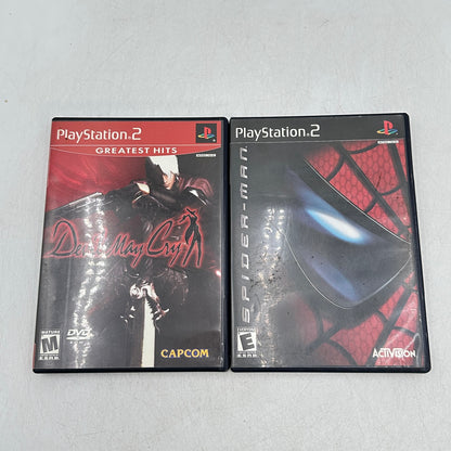 Lot of 2 Sony PlayStation 2 PS2 Games Devil May Cry|Spider-Man