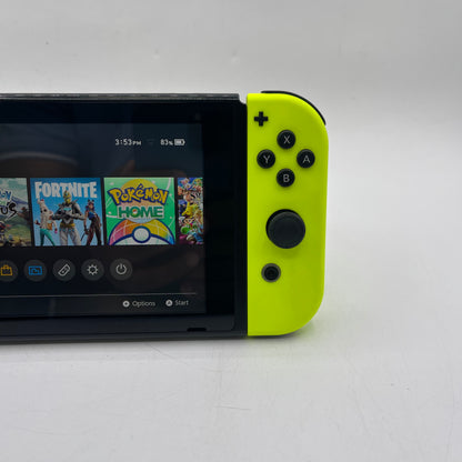 Nintendo Switch v1 Console Gaming System HAC-001 Blue/Neon Yellow