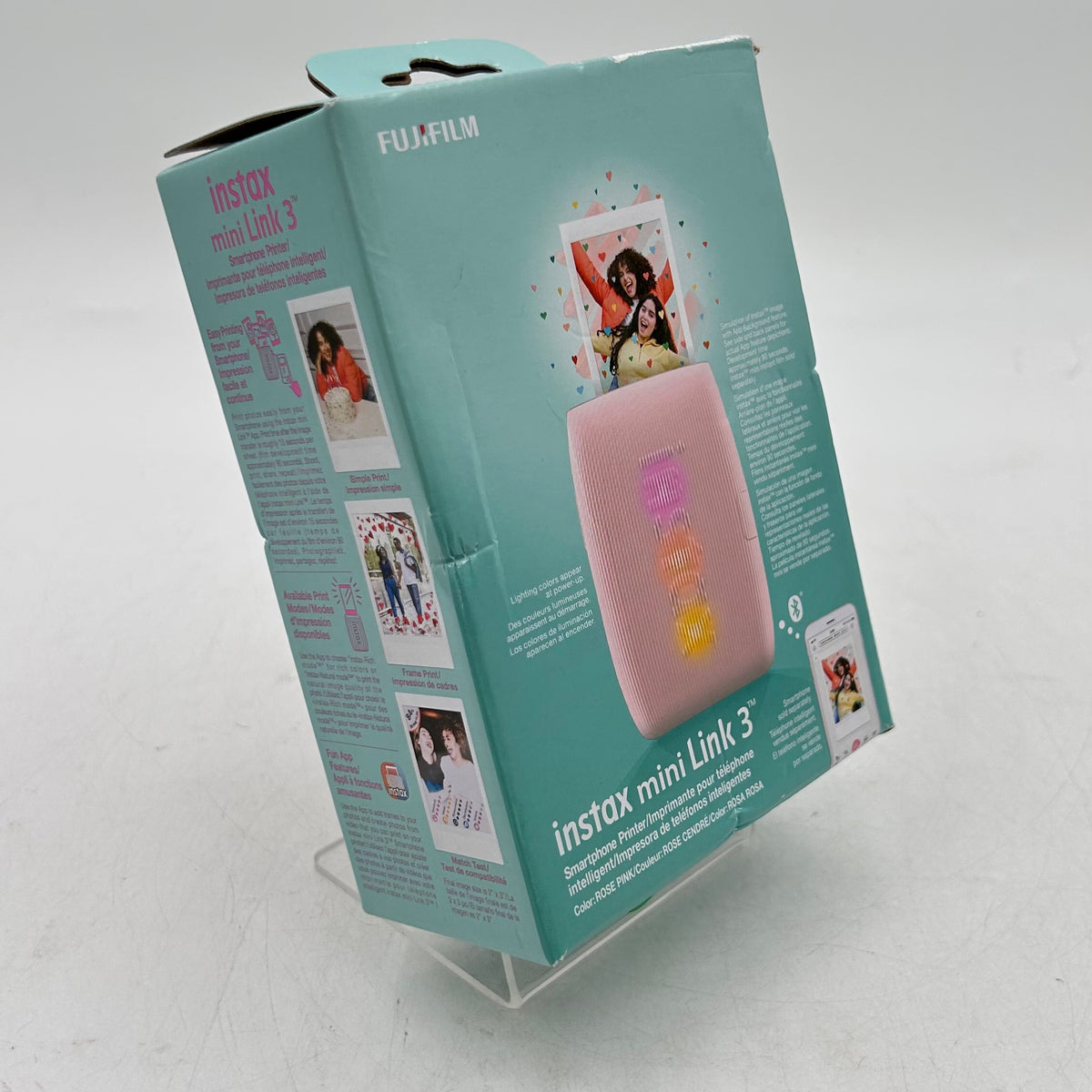 New Fujifilm Instax Mini Link 3 Smartphone Printer Rose Pink