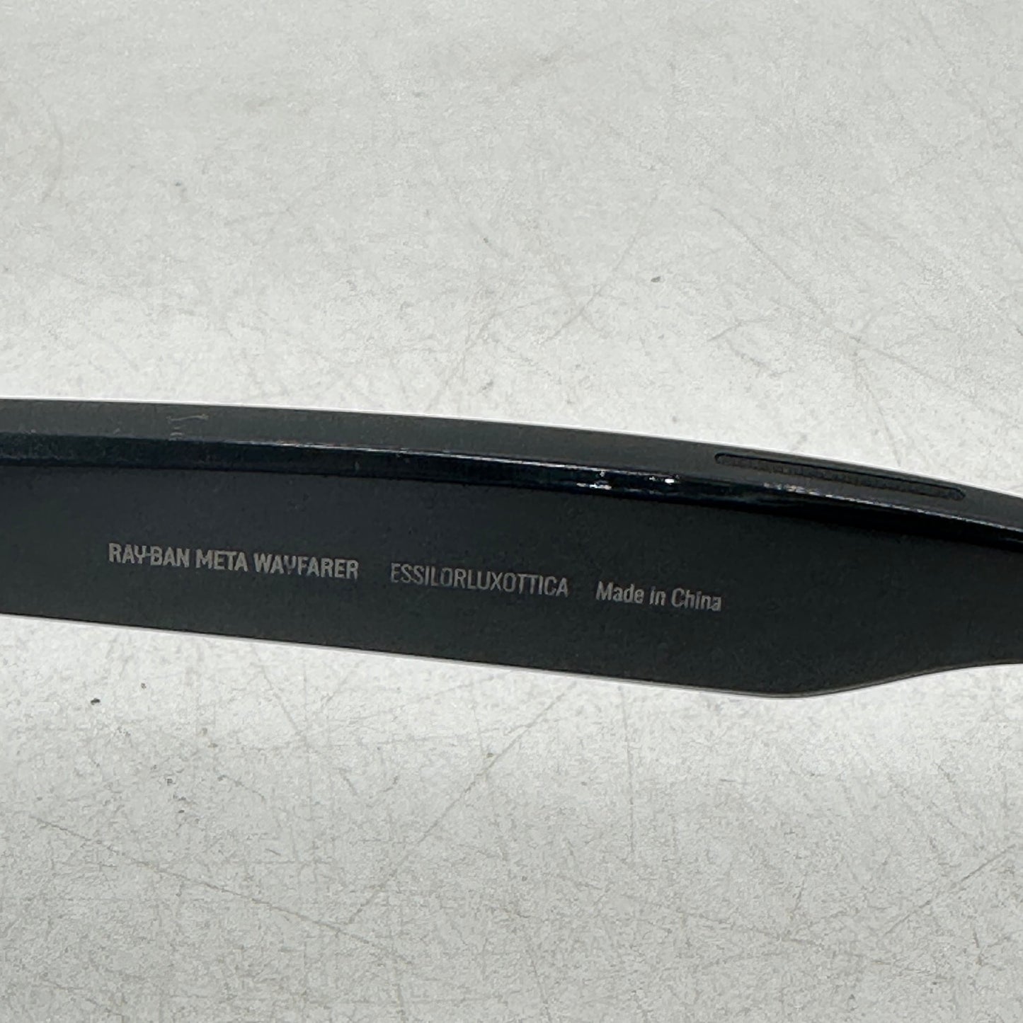 Ray-Ban Meta Wayfarer 019D Smart Glasses RW4006 Shiny Black/G15 Green Plano