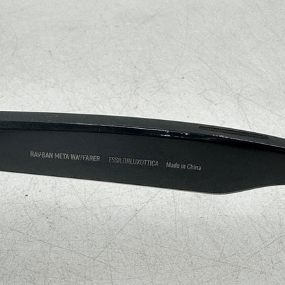 Ray-Ban Meta Wayfarer 019D Smart Glasses RW4006 Shiny Black/G15 Green Plano