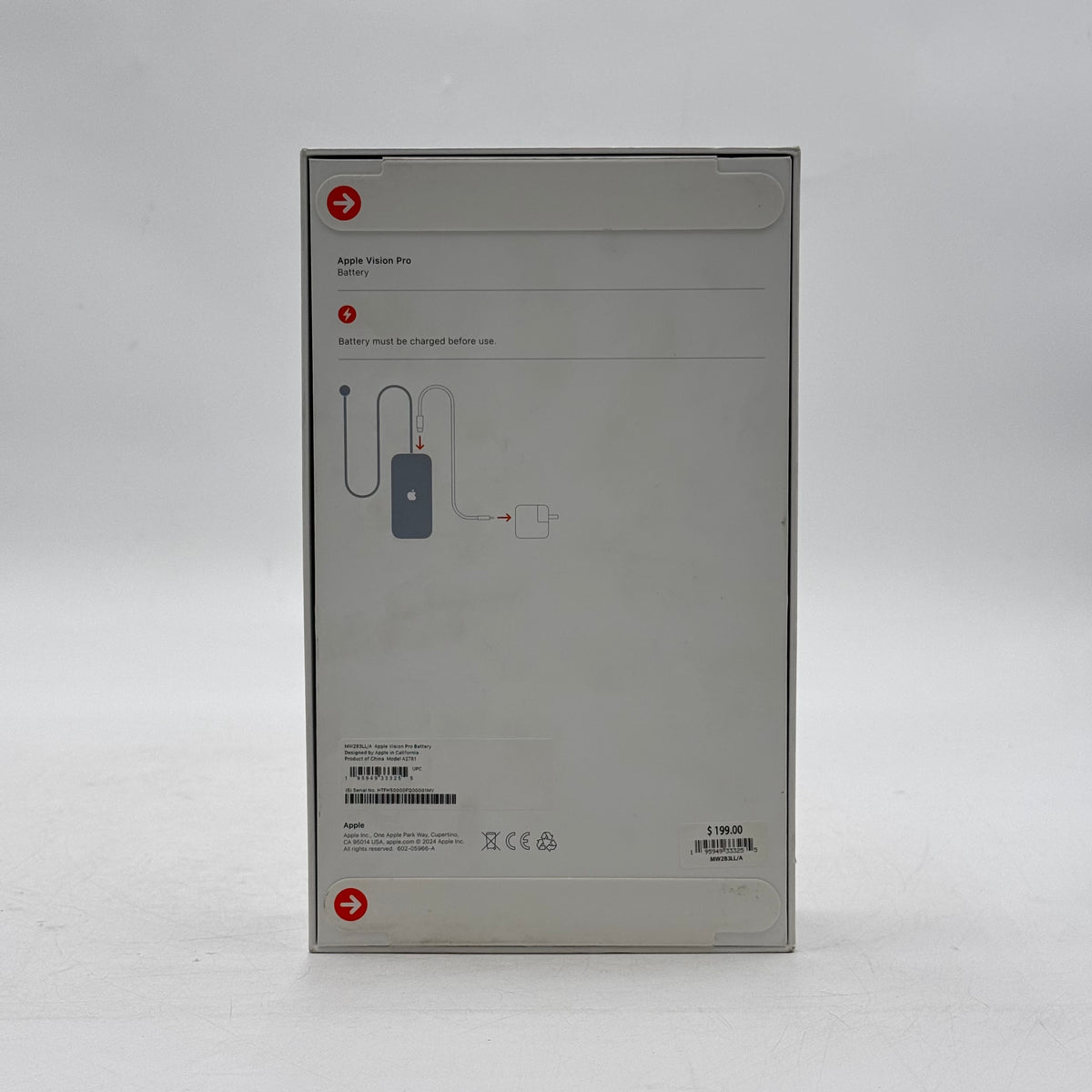 New Apple Vision Pro Battery White A2781 External Battery Pack