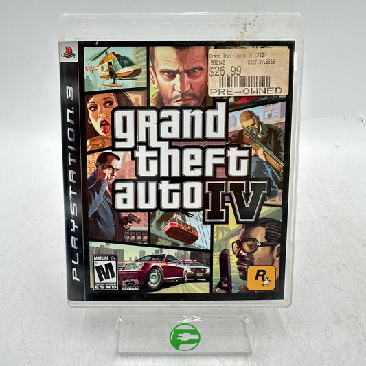 Grand Theft Auto IV (Sony PlayStation 3 PS3, 2008)