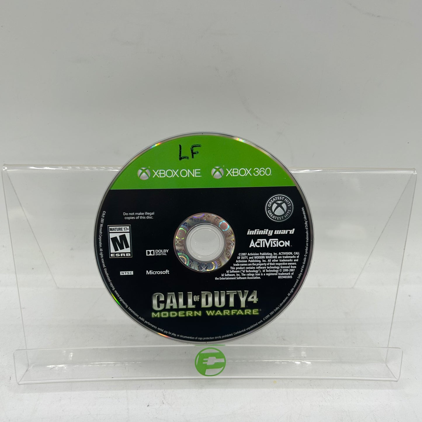 Call Of Duty 4 Modern Warfare  (Microsoft Xbox 360,  2007)