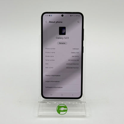 Factory Unlocked Samsung Galaxy S23 8GB RAM 128GB SM-S911U Black